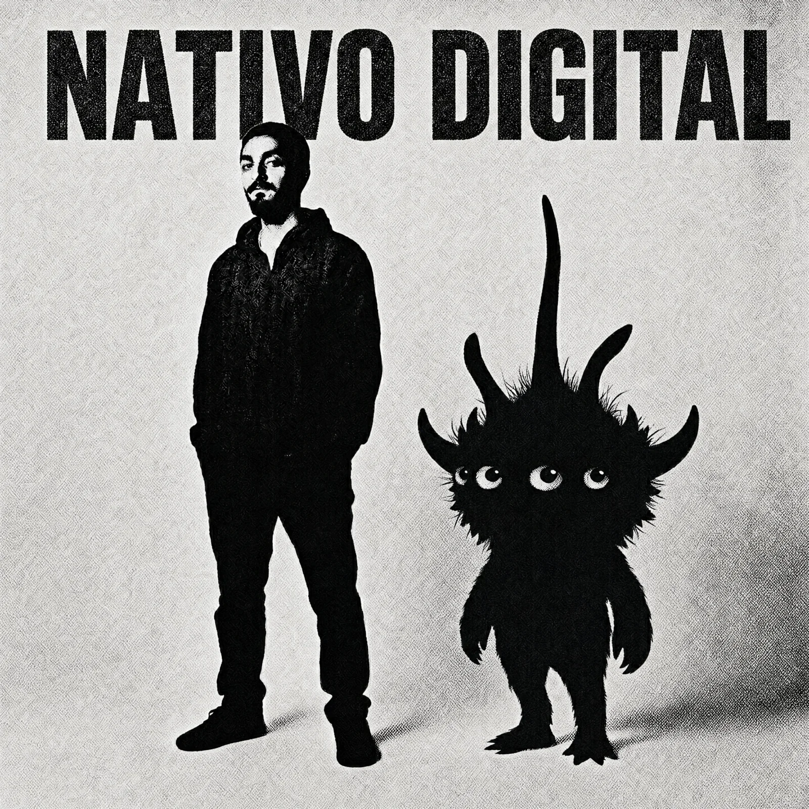 Capa do álbum Nativo Digital — tikfrow em silhueta ao lado do Satori